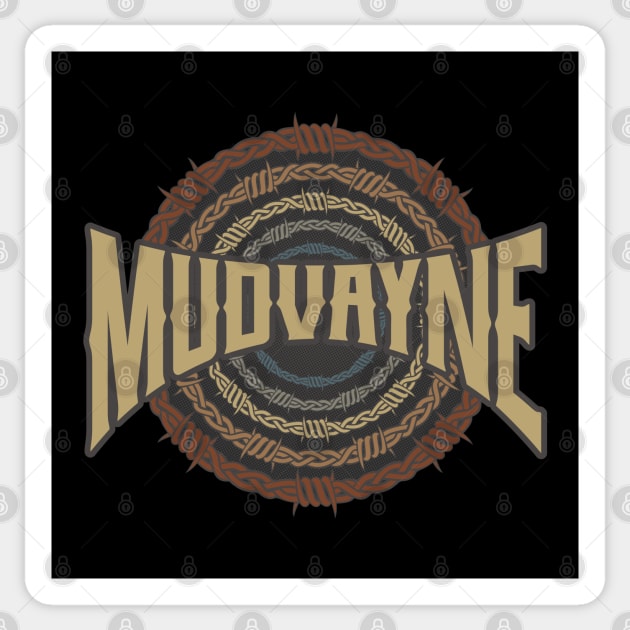 Mudvayne Barbed Wire Sticker by darksaturday